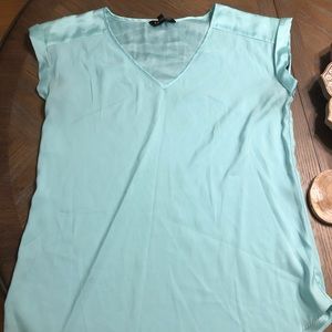 Express light blue silky blouse